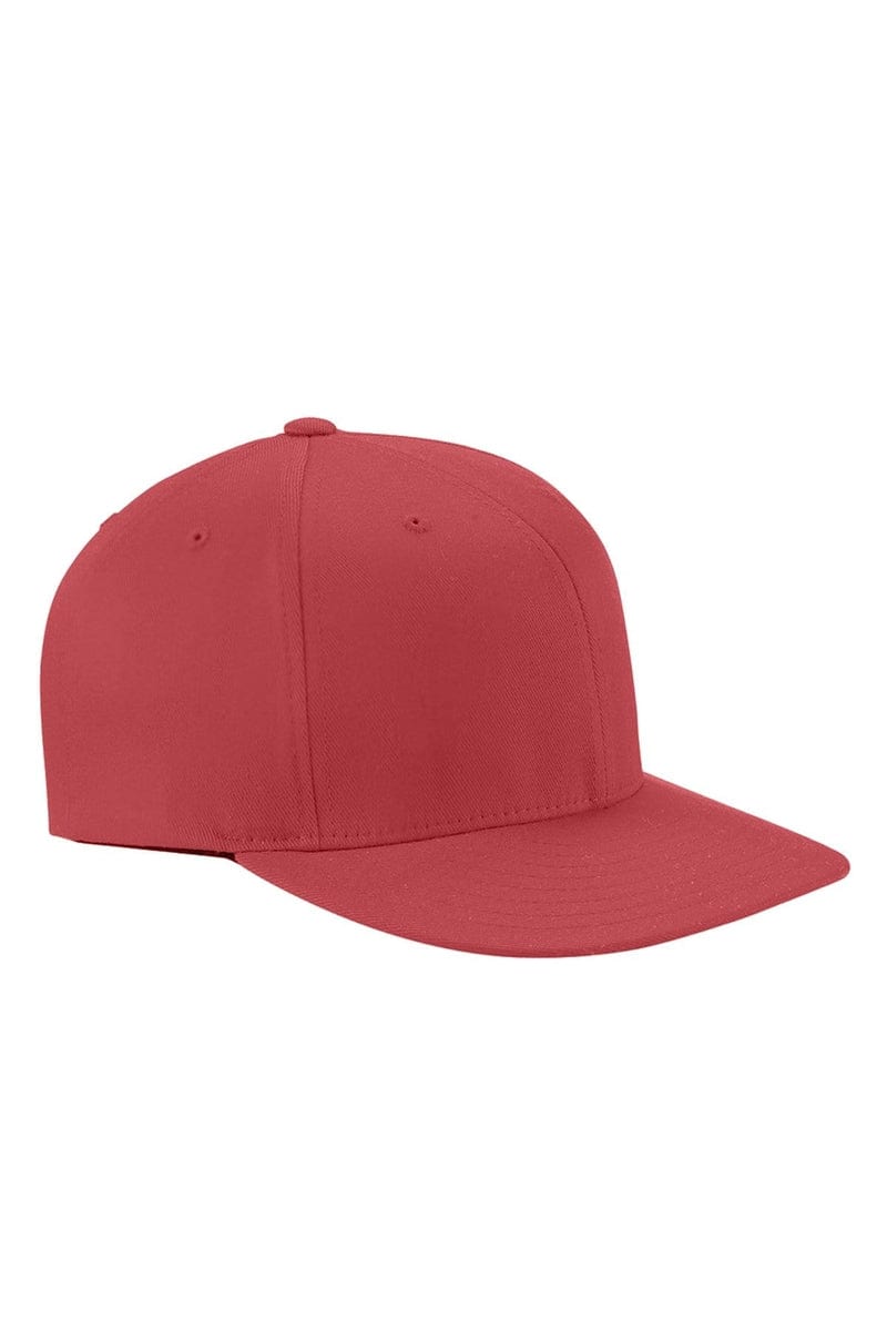 Flexfit 6297F Adult Wooly Twill Pro Baseball On-Field Shape Cap with Flat Bill in 