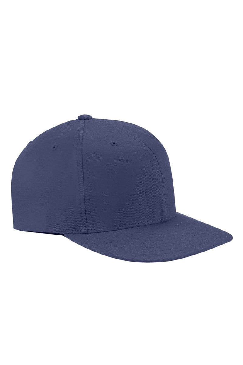 Flexfit 6297F Adult Wooly Twill Pro Baseball On-Field Shape Cap with Flat Bill in 