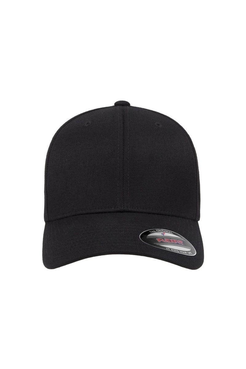Flexfit 6477 Adult Wool Blend Cap in Black