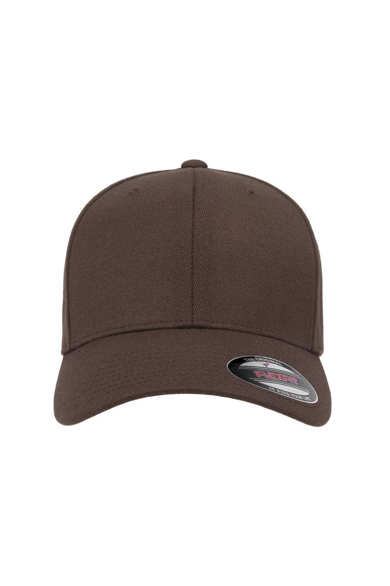 Flexfit 6477 Adult Wool Blend Cap in Brown