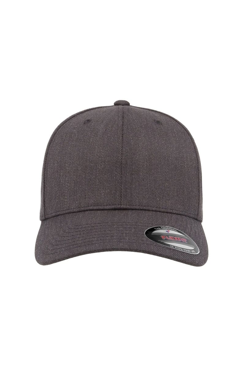 Flexfit 6477 Adult Wool Blend Cap in Dark Heather
