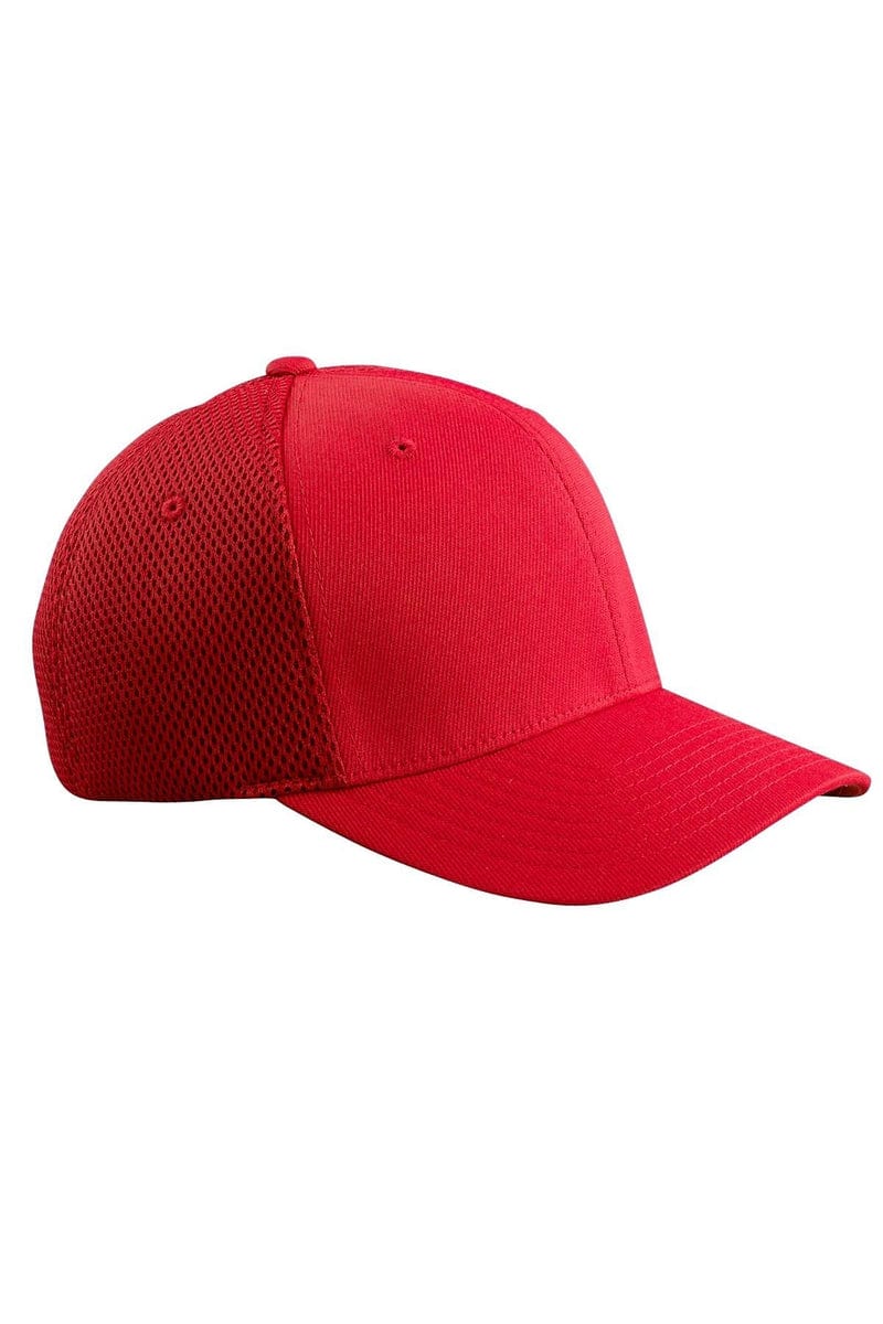 Flexfit 6533 Adult Ultrafibre and Airmesh Cap in Red
