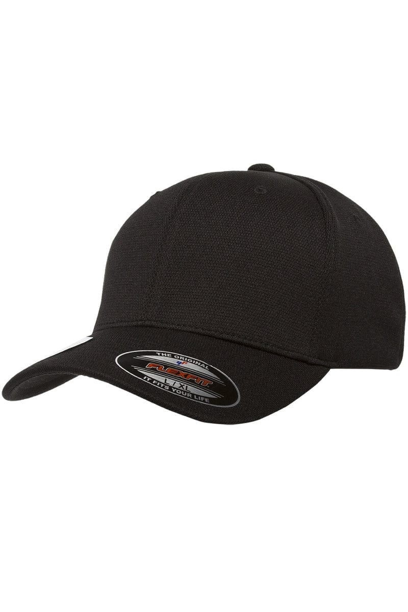 Flexfit 6597 Adult Cool & Dry Sport Cap in Black