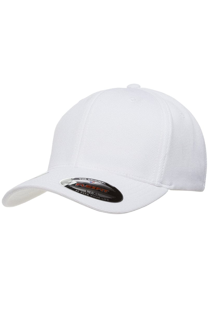 Flexfit 6597 Adult Cool & Dry Sport Cap in White