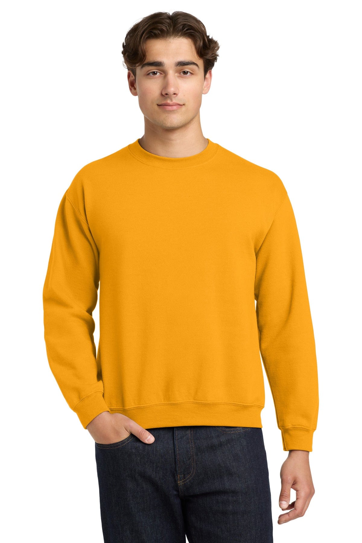 Gildan 18000 Heavy Blend Crewneck Sweatshirt in Gold