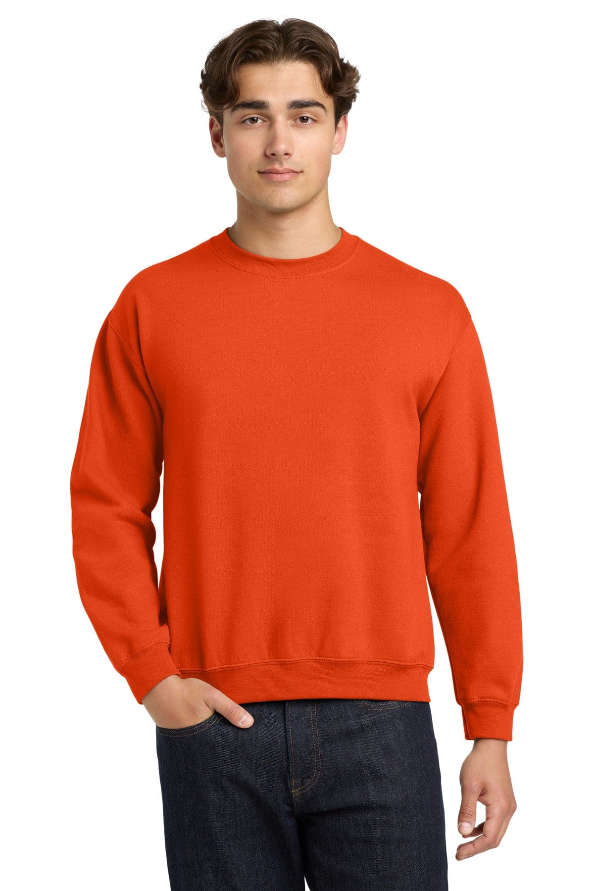 Gildan 18000 Heavy Blend Crewneck Sweatshirt in Orange