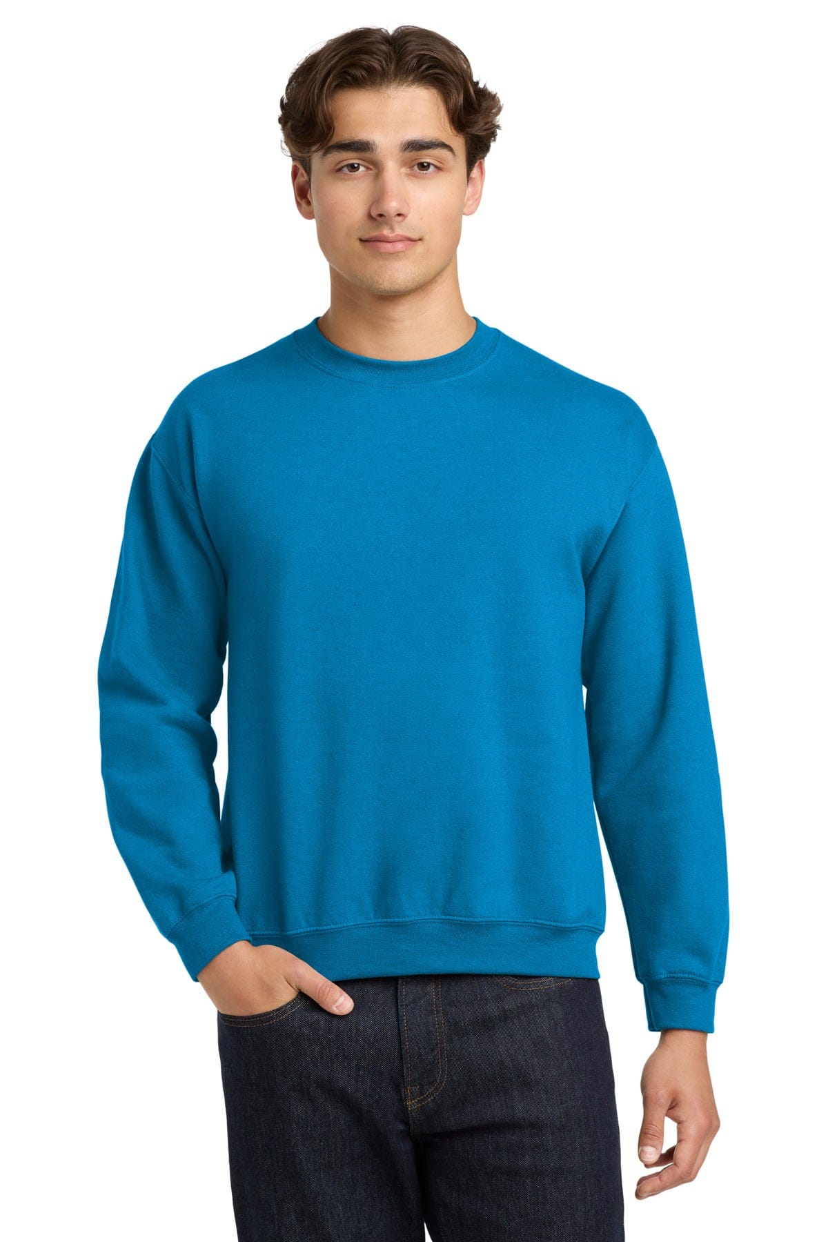 Gildan 18000 Heavy Blend Crewneck Sweatshirt in Sapphire