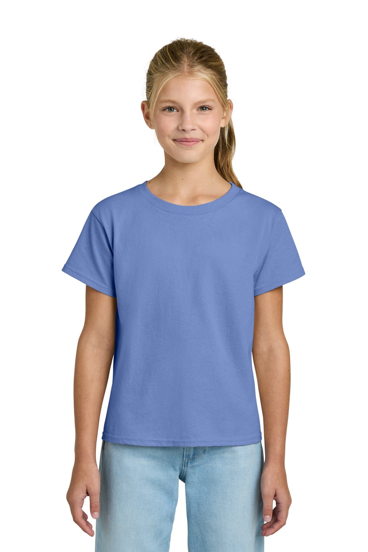 Gildan 3000B Youth Light Cotton Tee in Violet