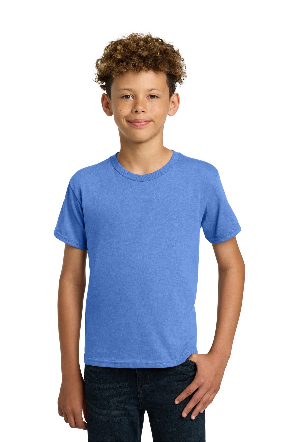 Gildan 5000B Youth Heavy Cotton 100% Cotton T-Shirt in Carolina Blue