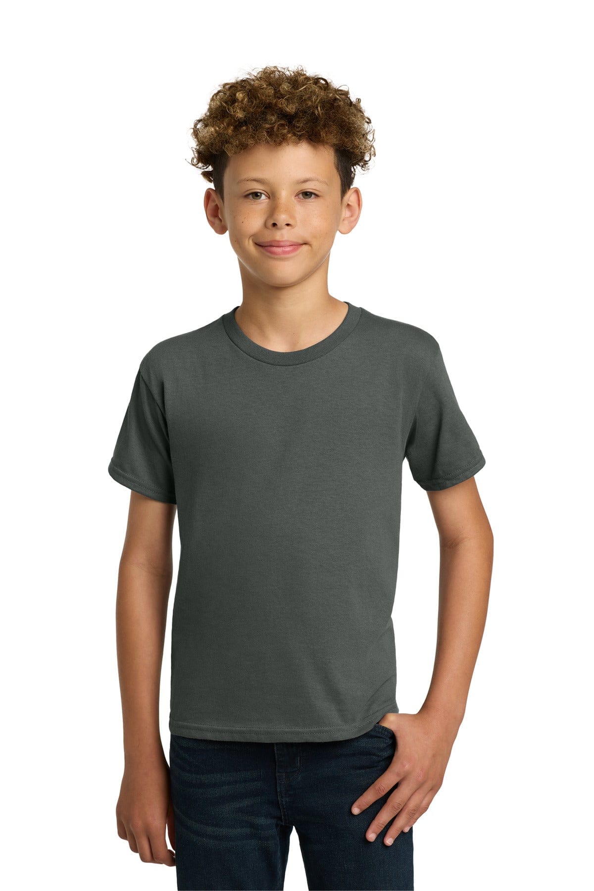Gildan 5000B Youth Heavy Cotton 100% Cotton T-Shirt in Charcoal