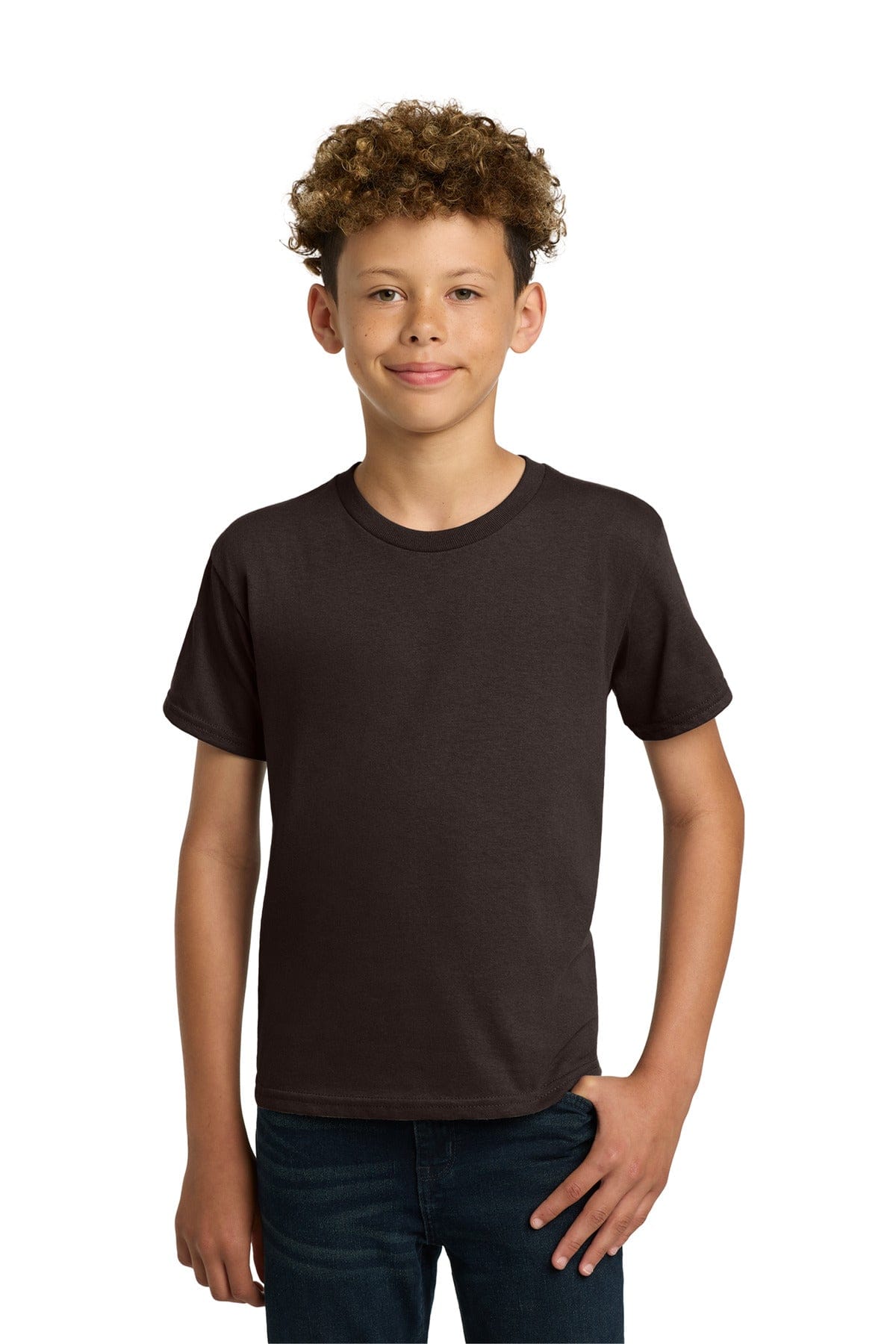 Gildan 5000B Youth Heavy Cotton 100% Cotton T-Shirt in Dark Chocolate