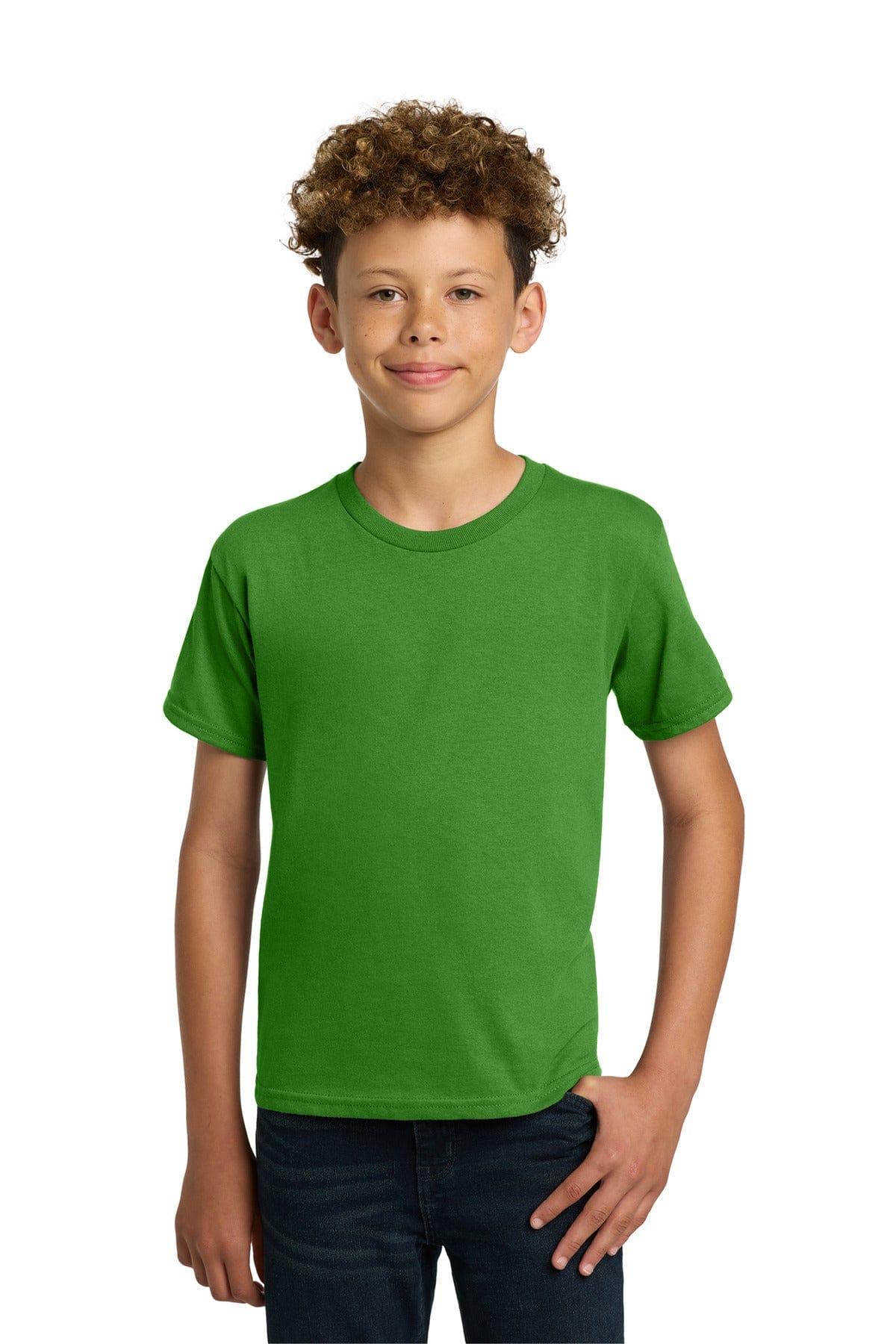 Gildan 5000B Youth Heavy Cotton 100% Cotton T-Shirt in Electric Green
