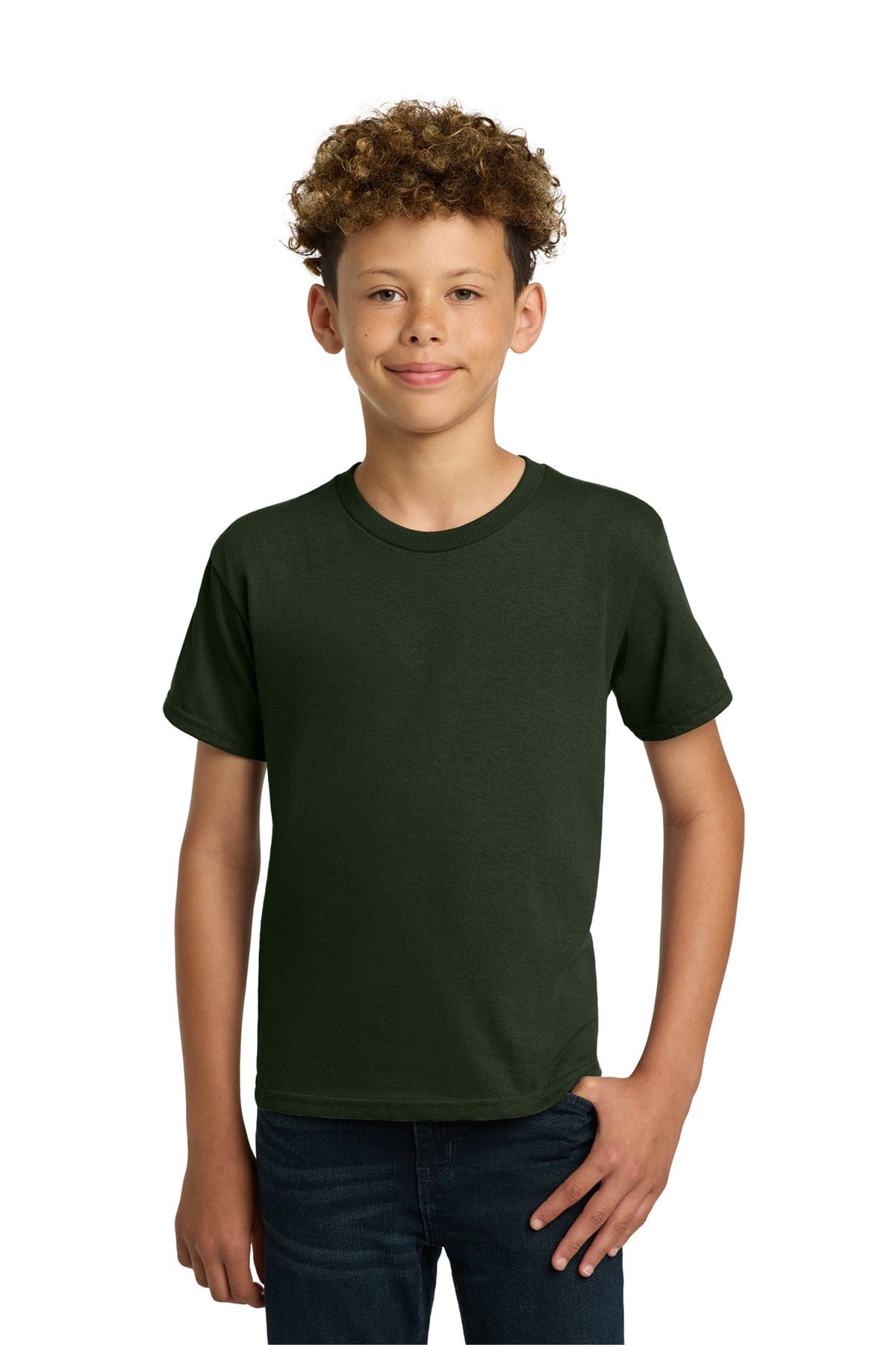 Gildan 5000B Youth Heavy Cotton 100% Cotton T-Shirt in Forest