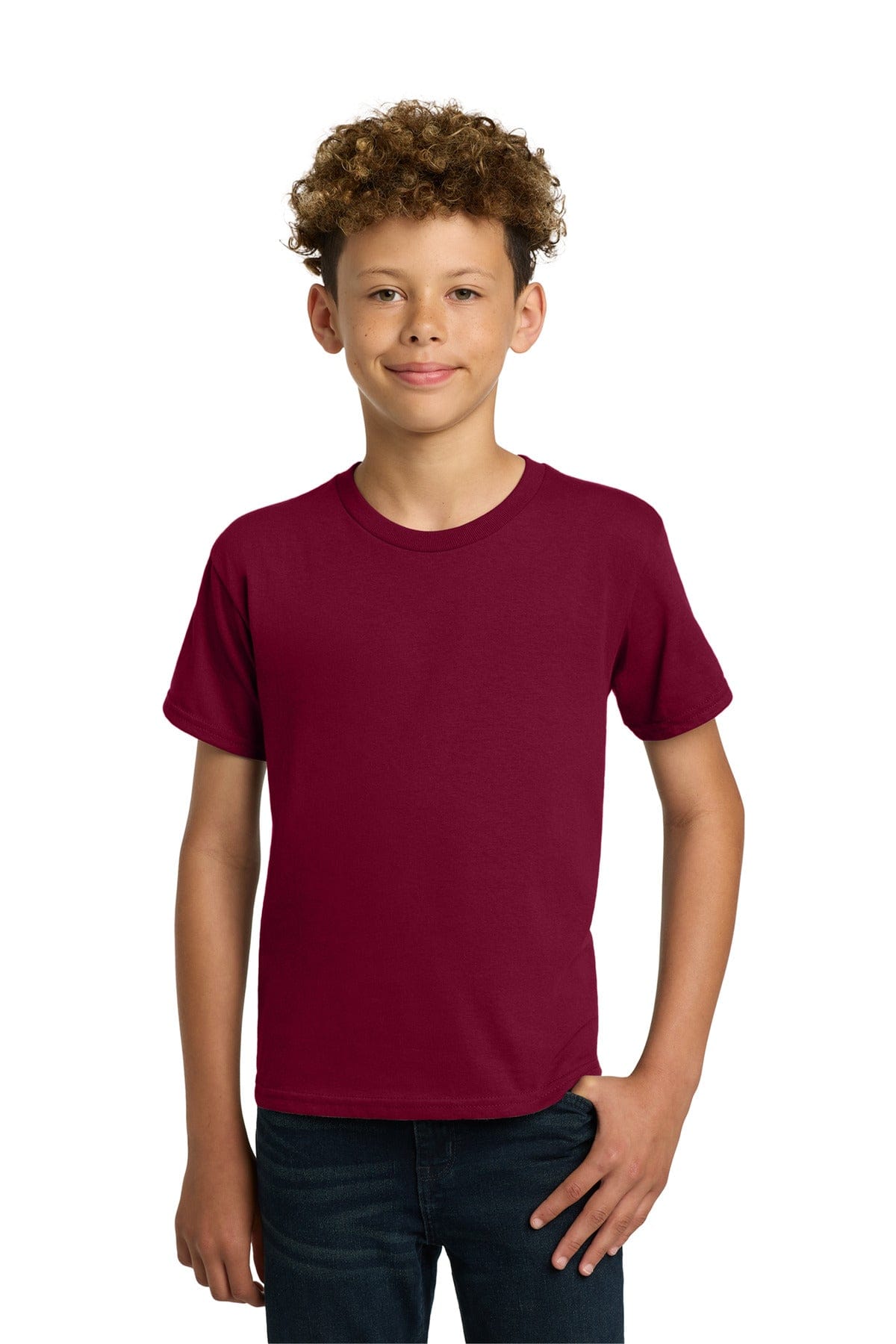 Gildan 5000B Youth Heavy Cotton 100% Cotton T-Shirt in Garnet