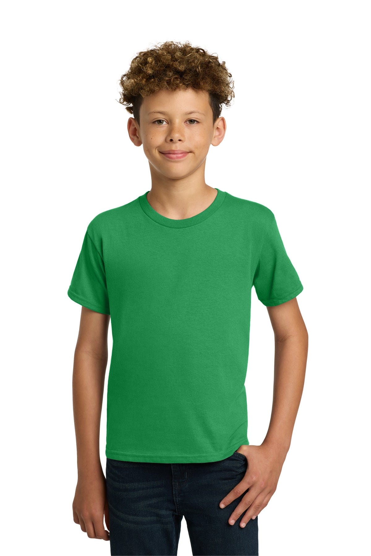 Gildan 5000B Youth Heavy Cotton 100% Cotton T-Shirt in Irish Green