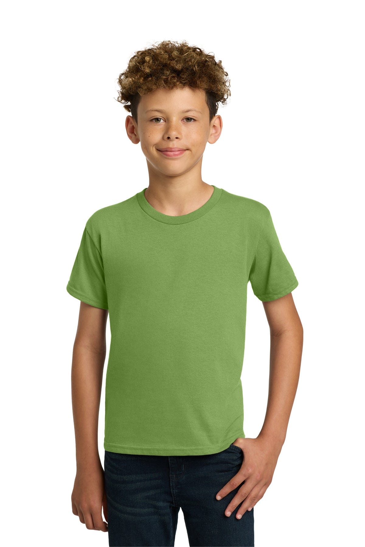 Gildan 5000B Youth Heavy Cotton 100% Cotton T-Shirt in Kiwi