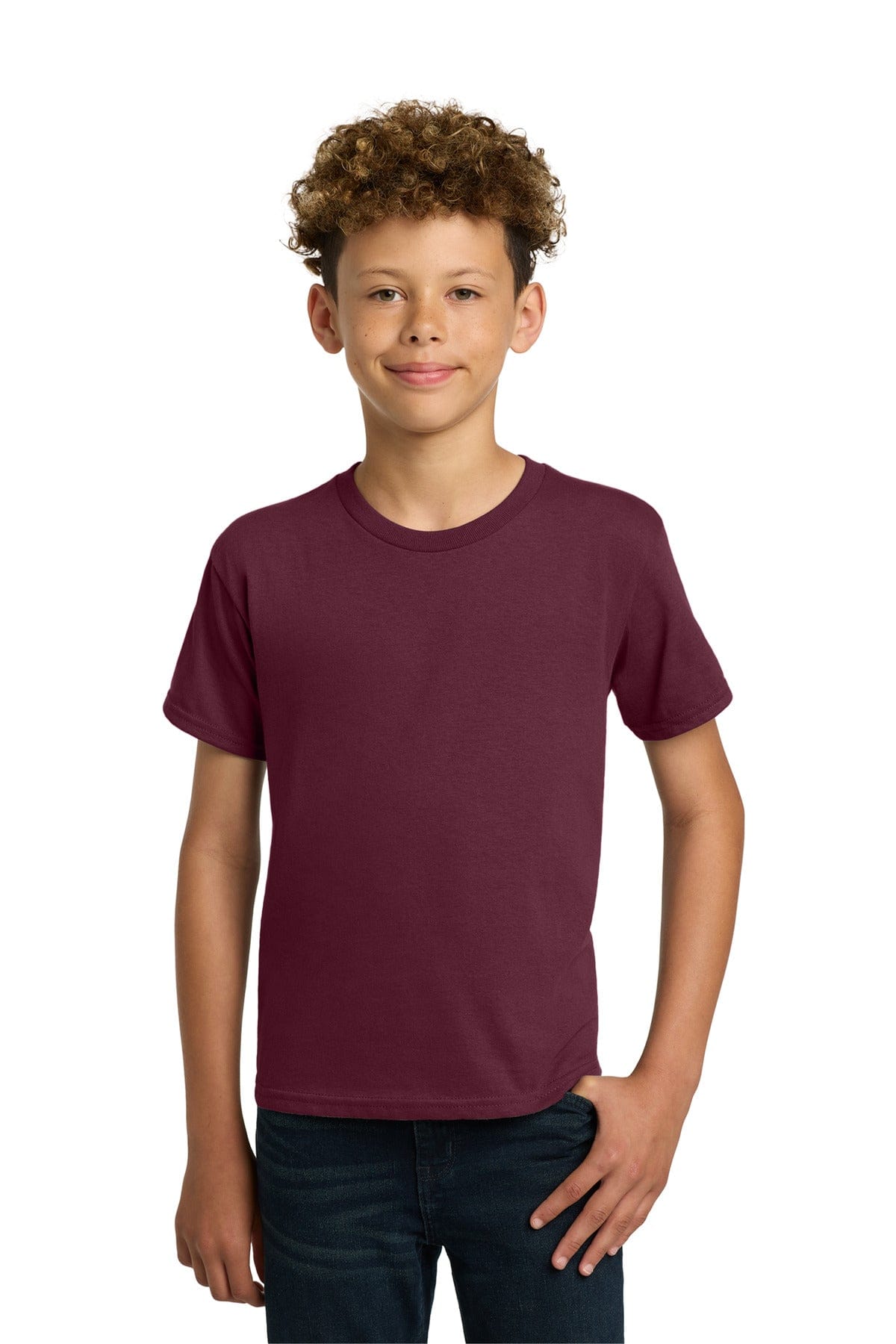 Gildan 5000B Youth Heavy Cotton 100% Cotton T-Shirt in Maroon