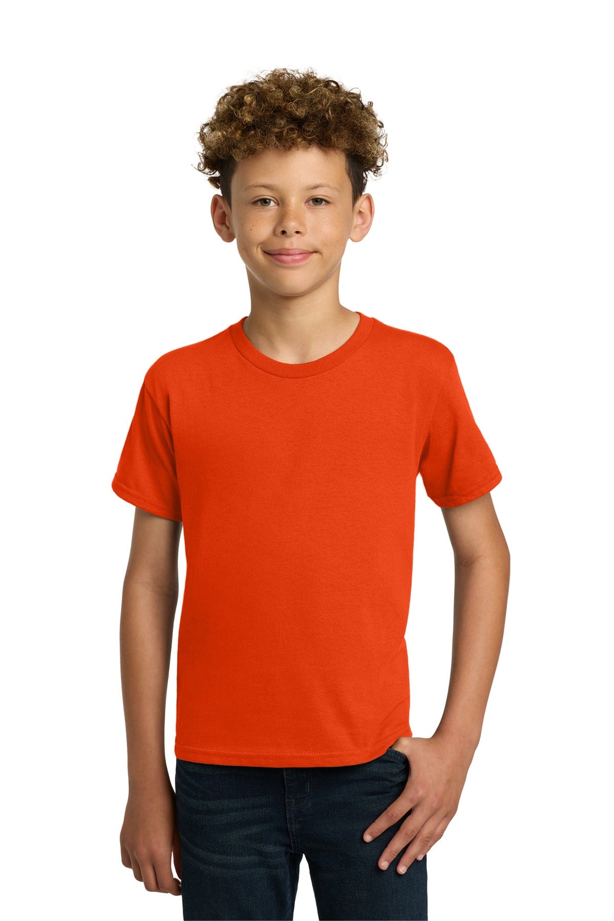 Gildan 5000B Youth Heavy Cotton 100% Cotton T-Shirt in Orange