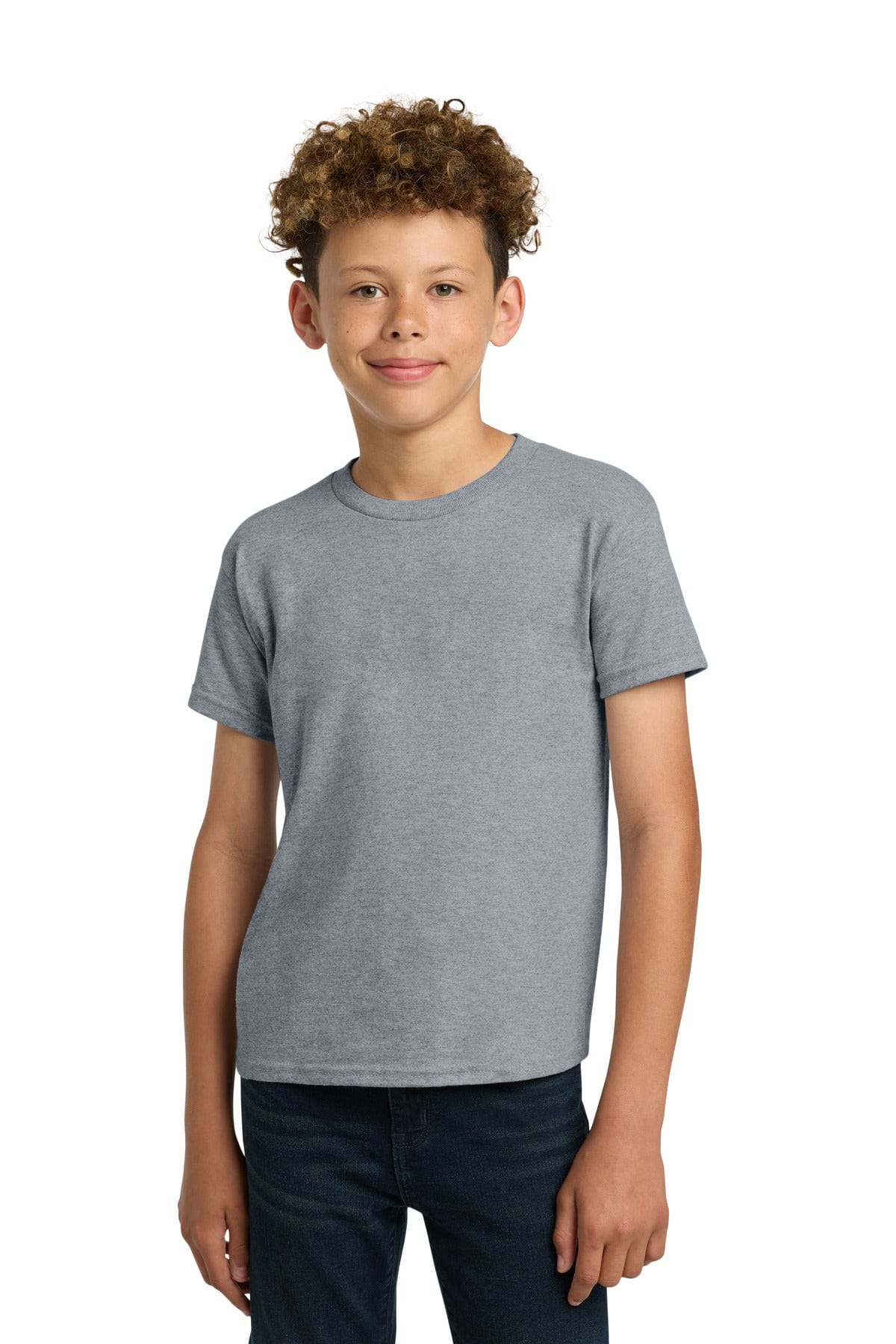 Gildan 5000B Youth Heavy Cotton 100% Cotton T-Shirt in Sport Grey