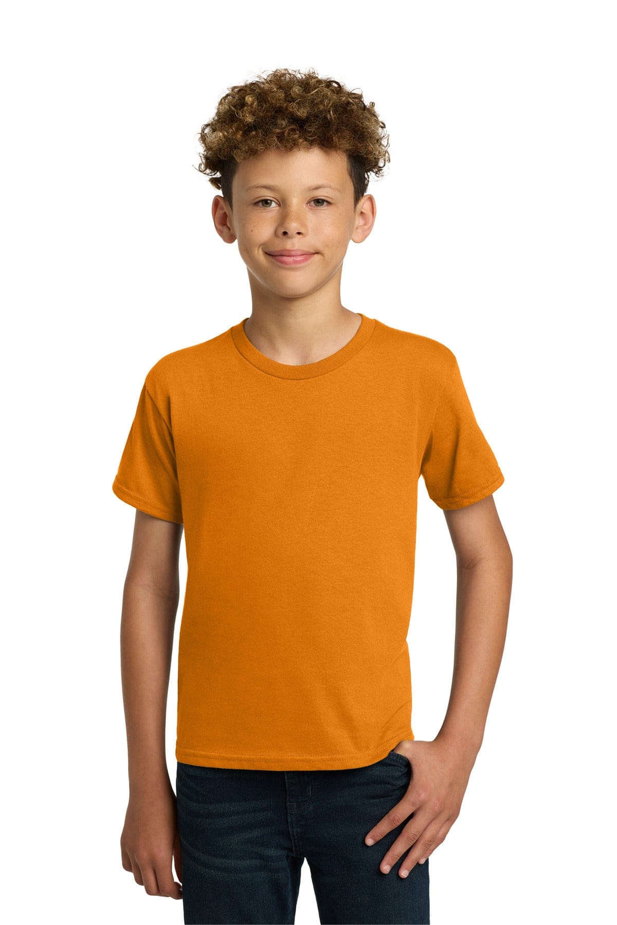 Gildan 5000B Youth Heavy Cotton 100% Cotton T-Shirt in Tennessee Orange