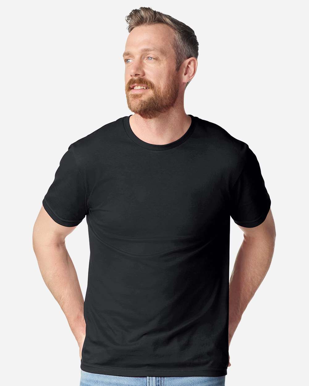 Gildan 64PLSMA Unisex Softstyle® Plasma Print T-Shirt in Black