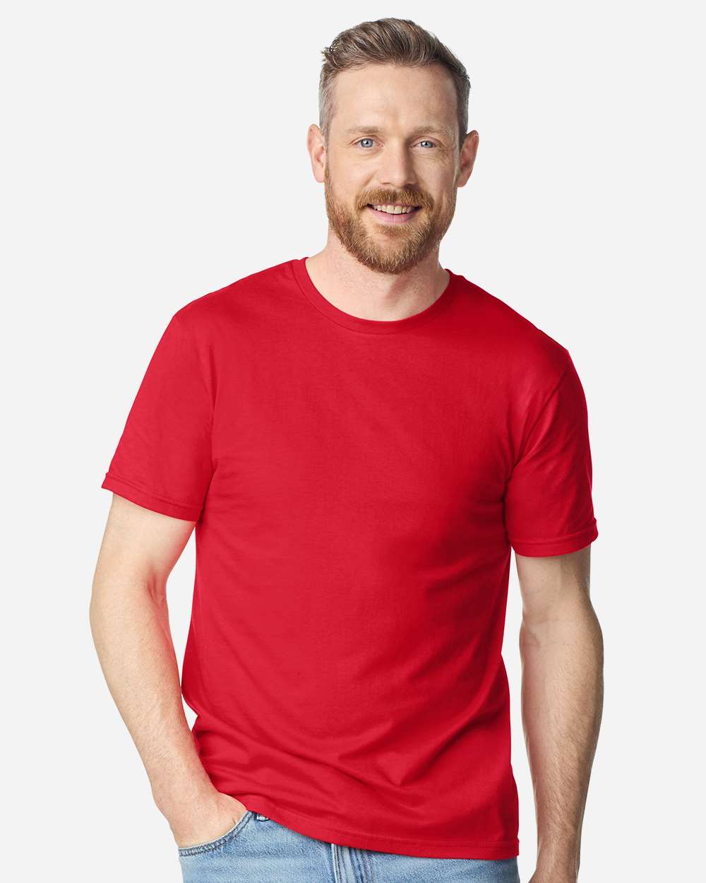 Gildan 64PLSMA Unisex Softstyle® Plasma Print T-Shirt in Red