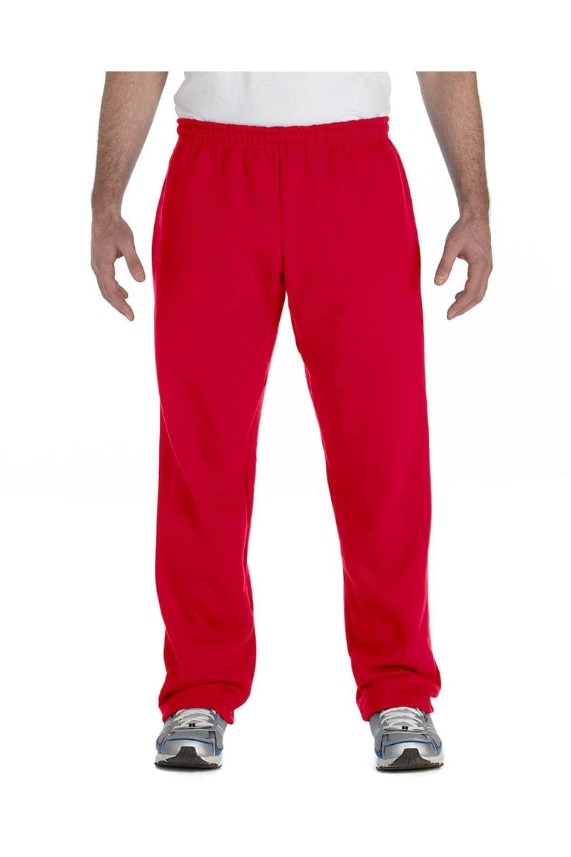 Gildan G184 Adult Unisex Heavy Blend Adult 8 oz., 50/50 Open-Bottom Sweatpants in 