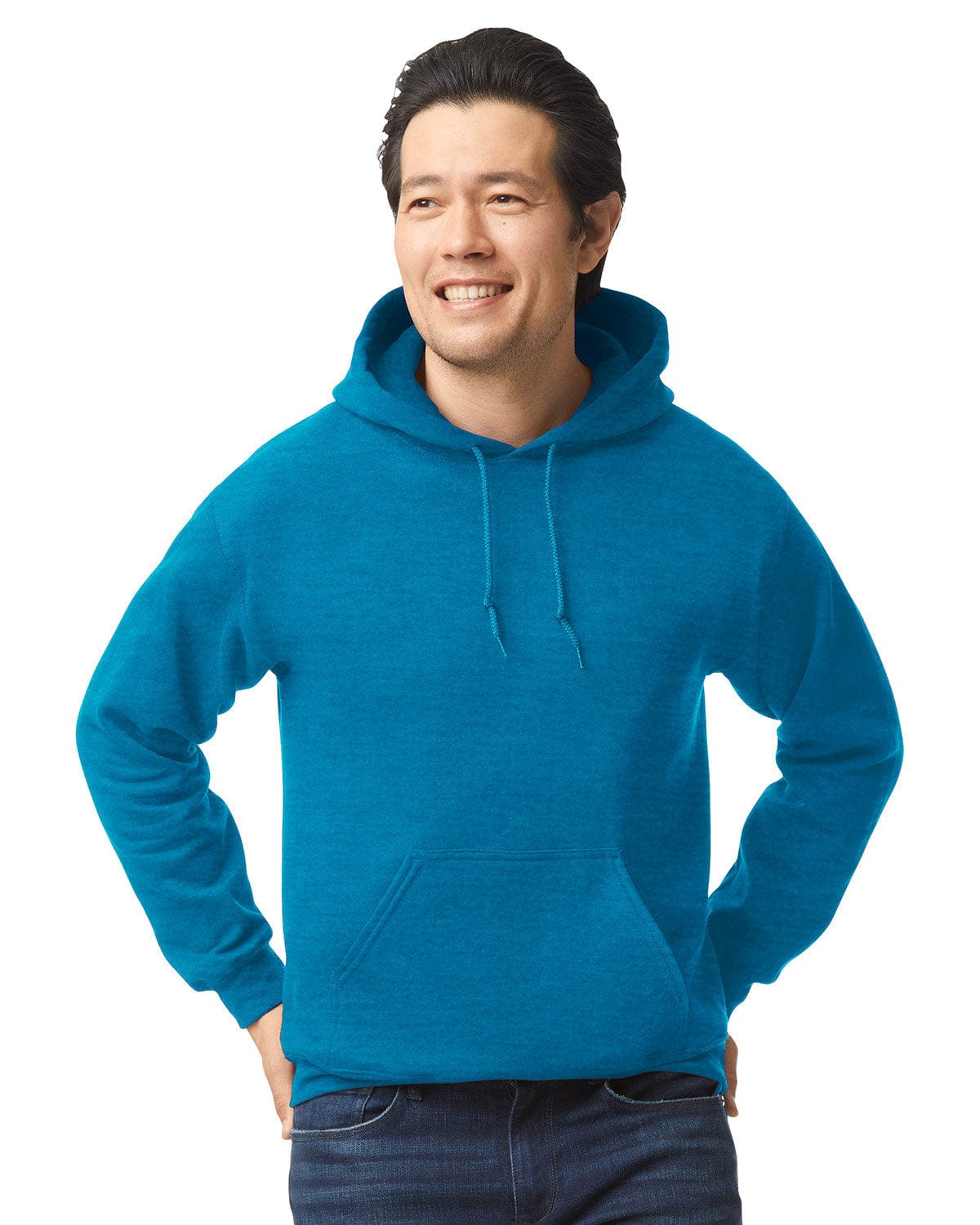 Gildan G185000 S / Antique Sapphire Gildan G185 Adult Heavy Blend 50/50 Hooded Sweatshirt