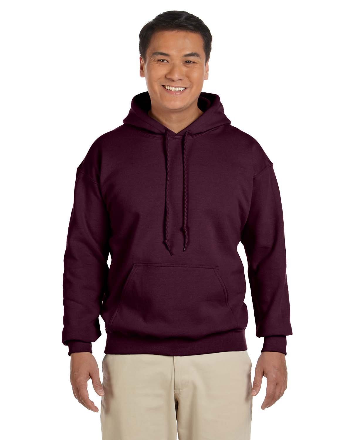 Gildan G185000 S / Maroon Gildan G185 Adult Heavy Blend 50/50 Hooded Sweatshirt
