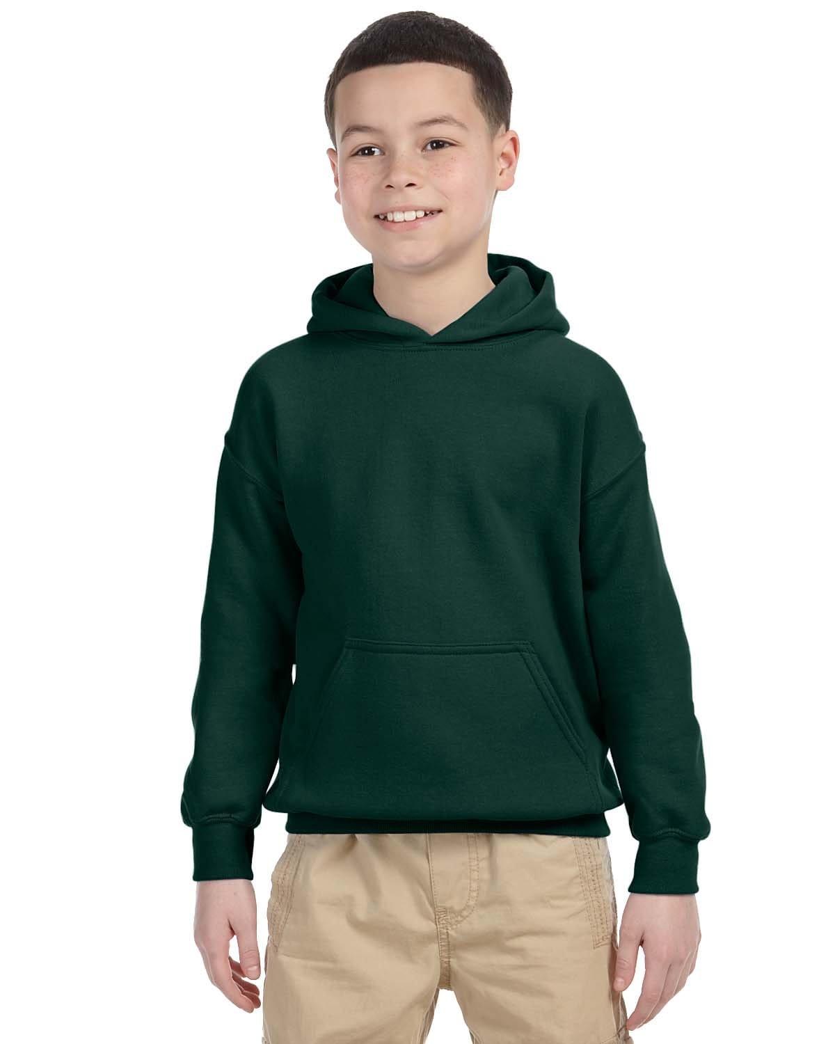 Gildan G185B Youth Heavy Blend 8 oz., 50/50 Hoodie in Forest Green