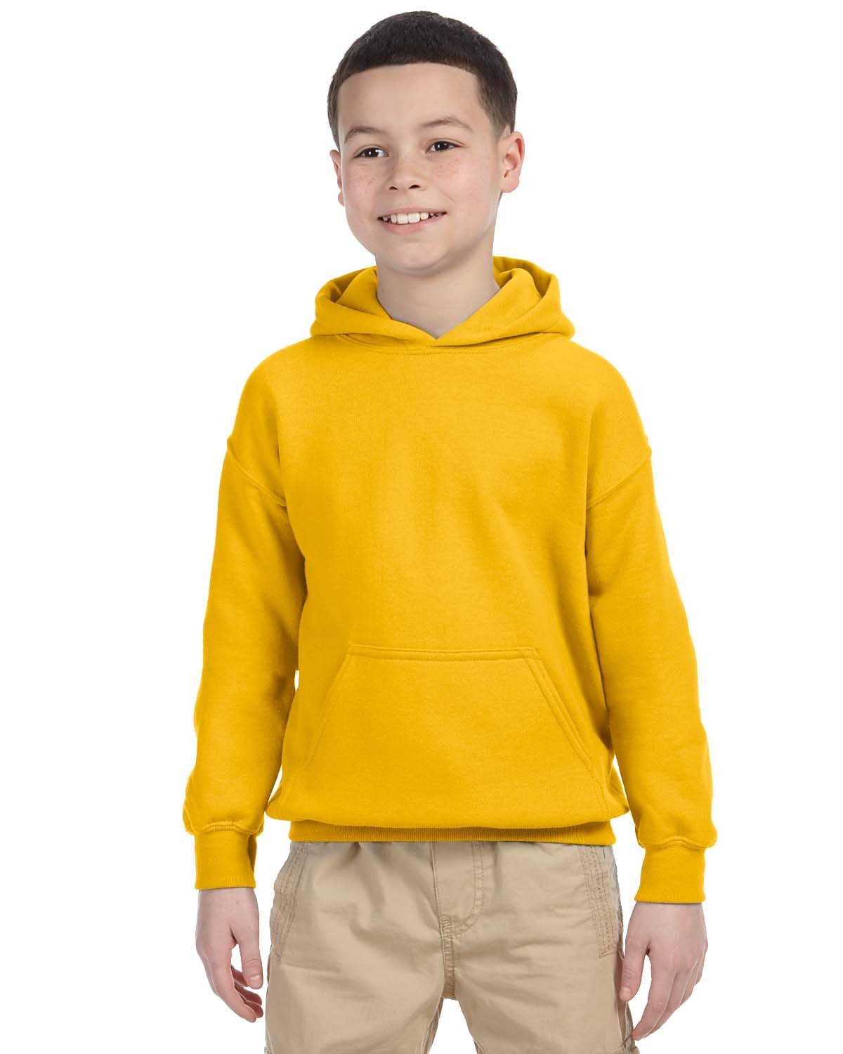 Gildan G185B Youth Heavy Blend Hooded Sweatshirt in Gold