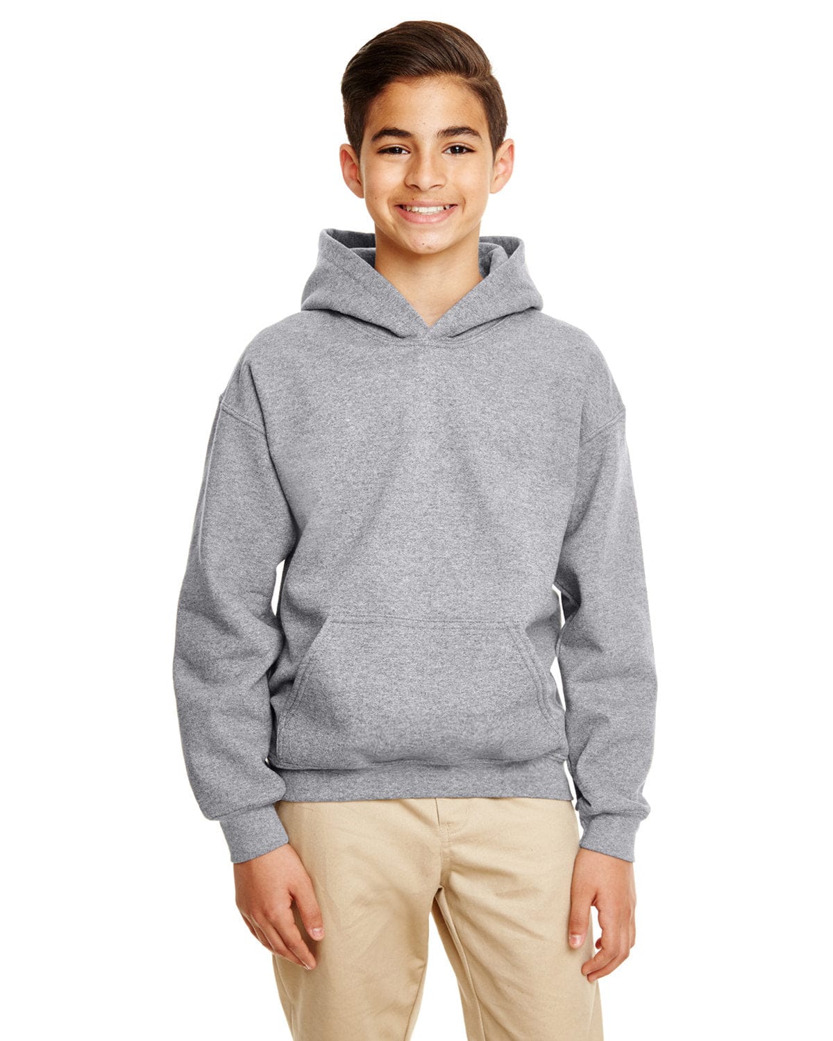 Gildan G185B Youth Heavy Blend Hooded Sweatshirt in Graphite Heather