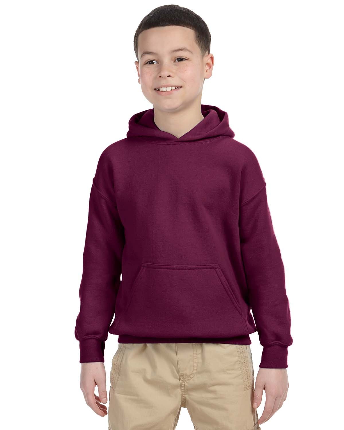 Gildan G185B Youth Heavy Blend 8 oz., 50/50 Hoodie in Maroon