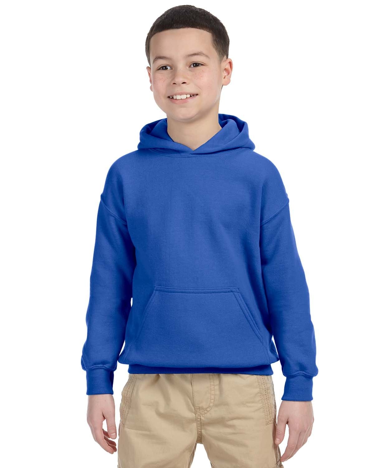 Gildan G185B Youth Heavy Blend Hooded Sweatshirt in Royal