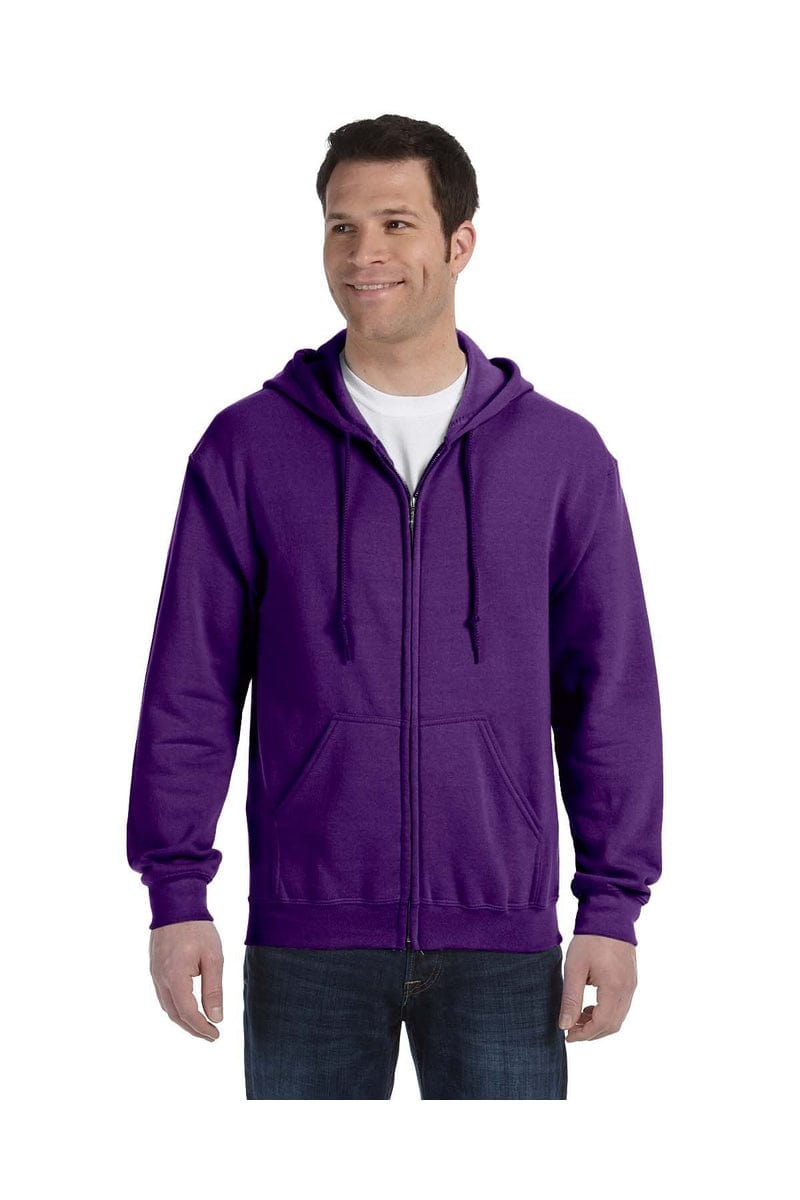 Gildan 18600B Youth Heavy Blend Full-Zip Hooded Sweatshirt in 