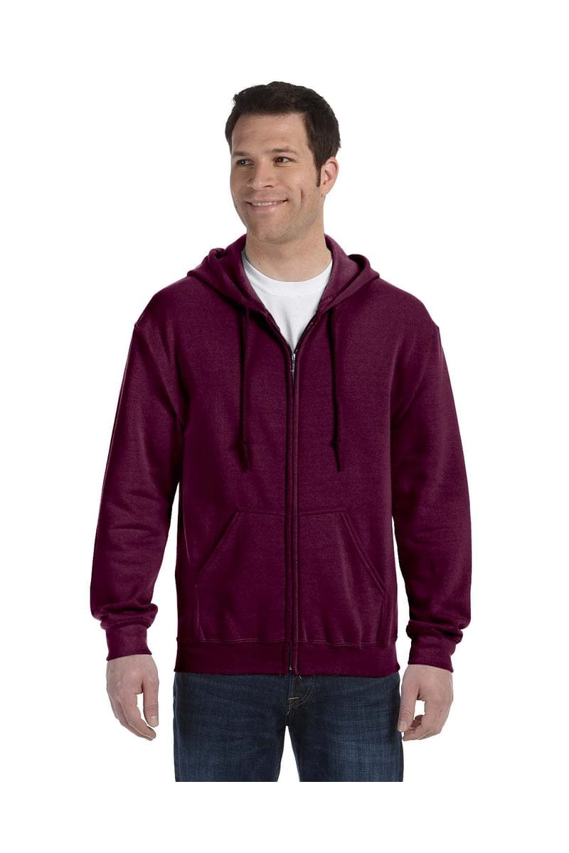 Gildan 18600B Youth Heavy Blend Full-Zip Hooded Sweatshirt in 