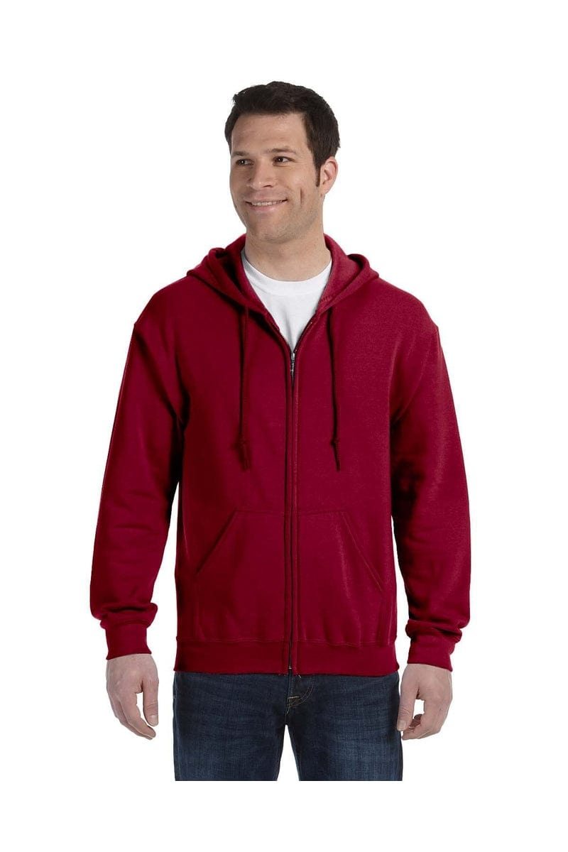 Gildan 18600B Youth Heavy Blend Full-Zip Hooded Sweatshirt in 