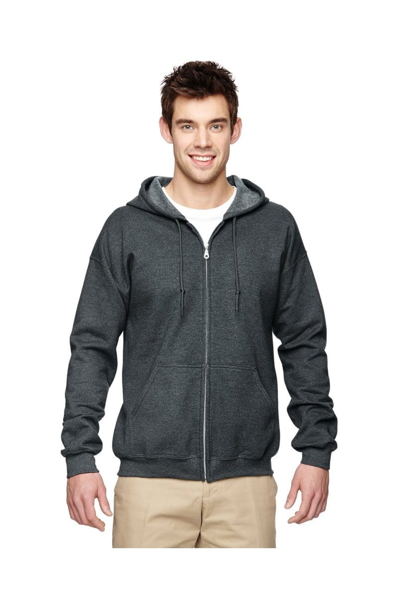 Gildan 18600B Youth Heavy Blend Full-Zip Hooded Sweatshirt in 