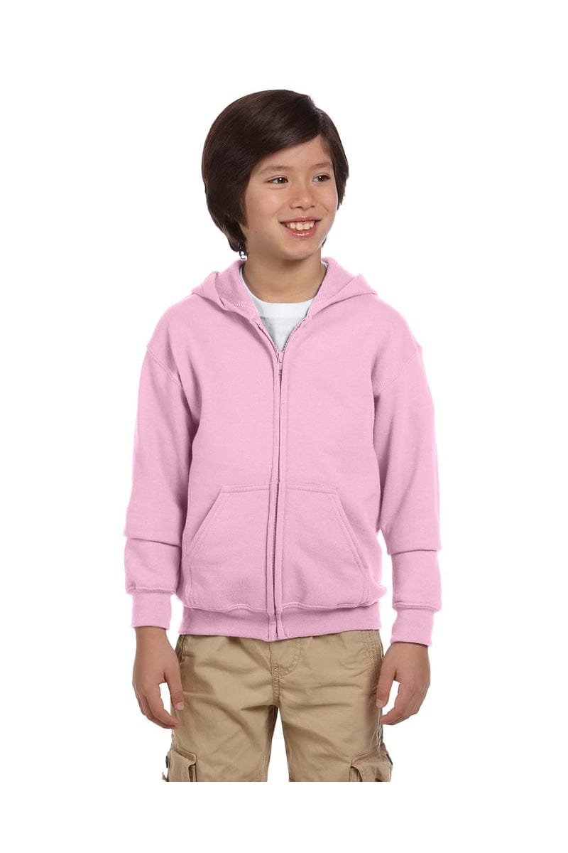 Gildan 18600B Youth Heavy Blend Full-Zip Hooded Sweatshirt in 