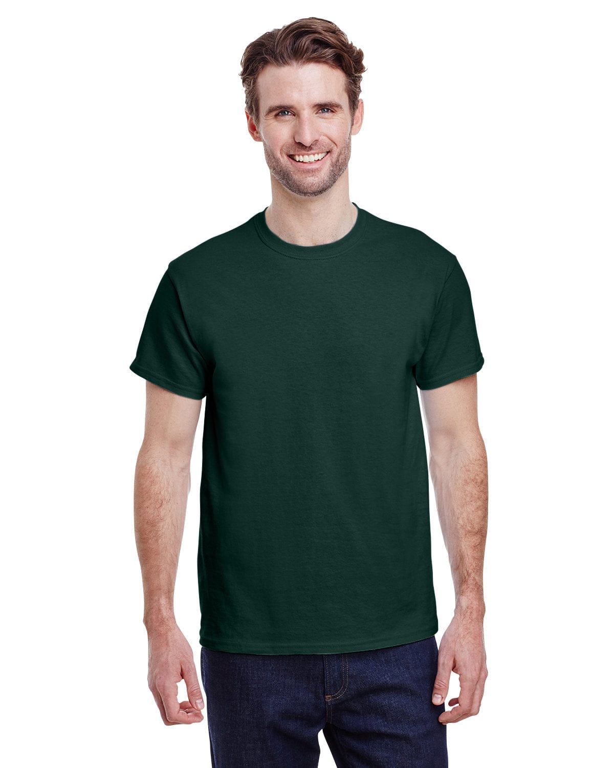 Gildan G200: Adult Ultra Cotton 6 oz. T-Shirt in Forest Green