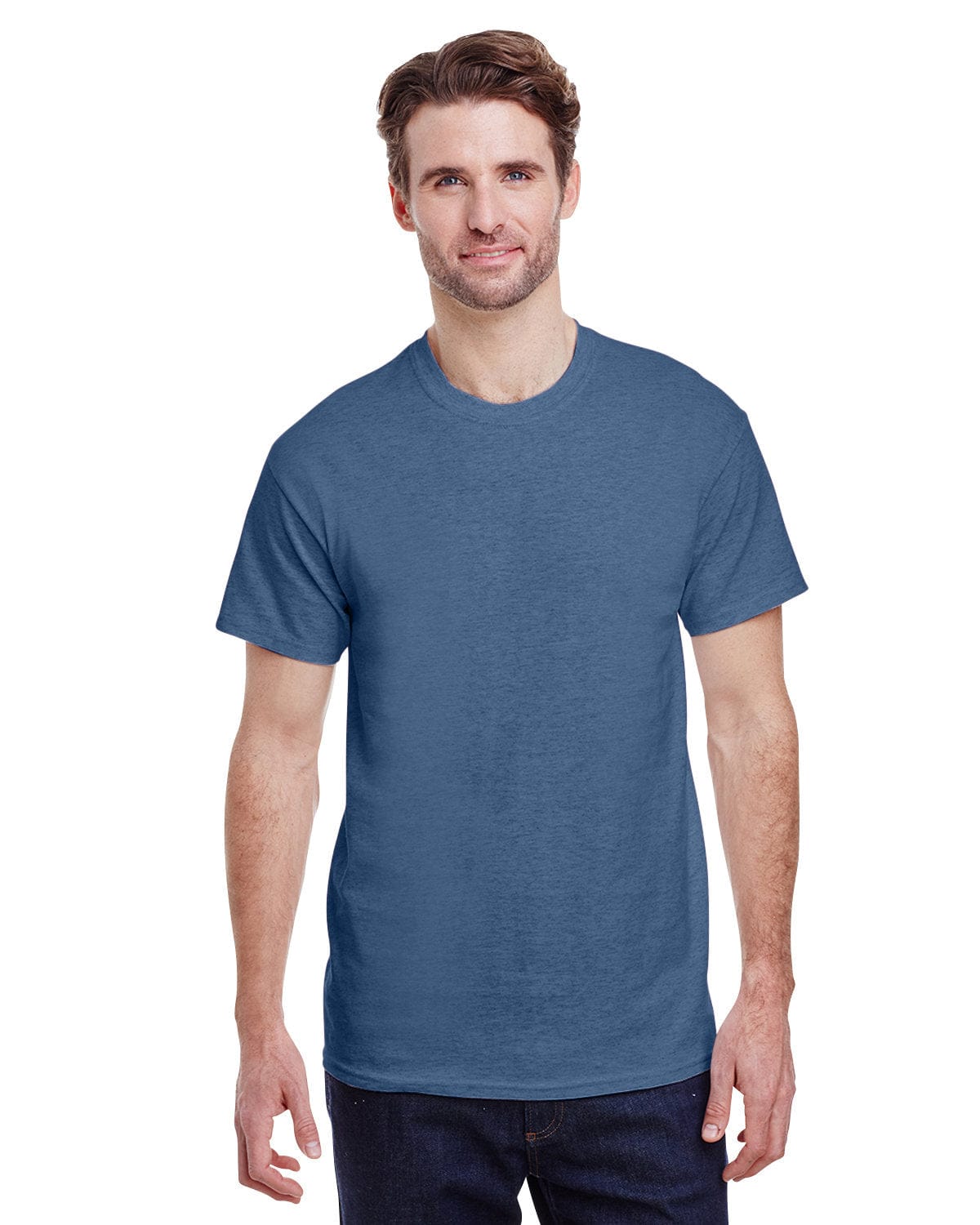 Gildan G200: Adult Ultra Cotton 6 oz. T-Shirt in Heather Indigo