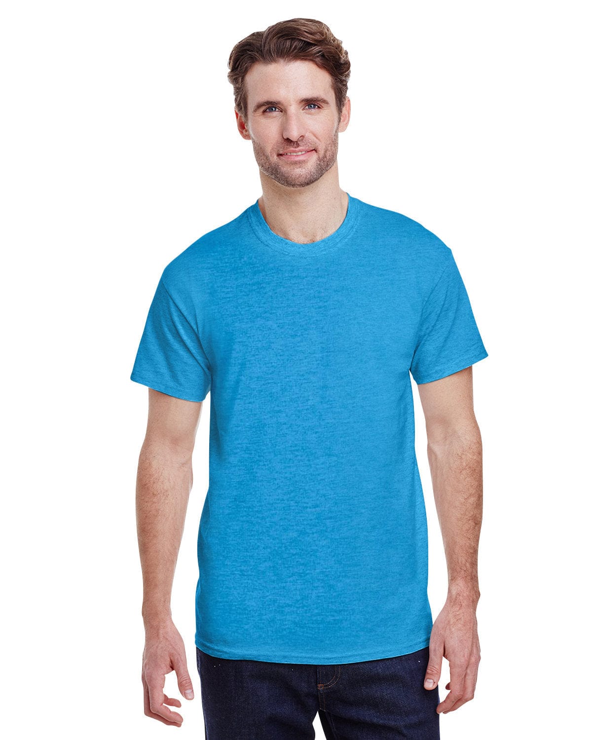 Gildan G200: Adult Ultra Cotton 6 oz. T-Shirt in Heather Sapphire