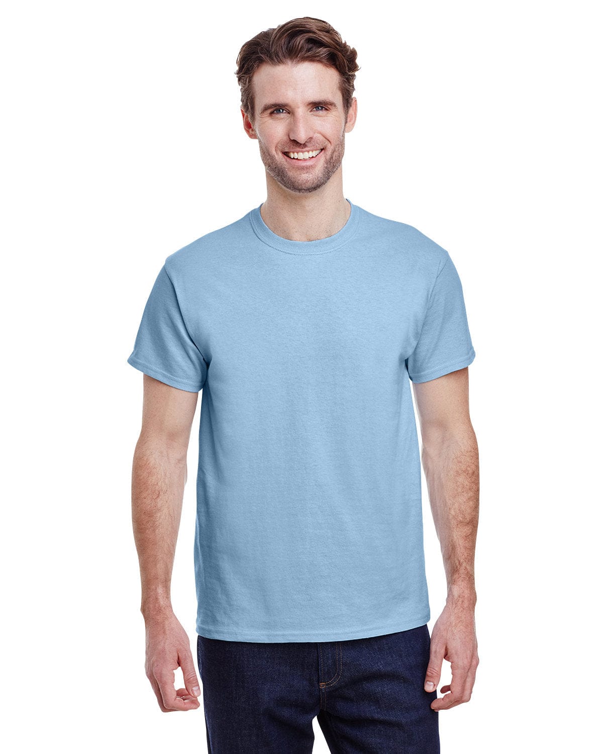 Gildan G200: Adult Ultra Cotton 6 oz. T-Shirt in Light Blue