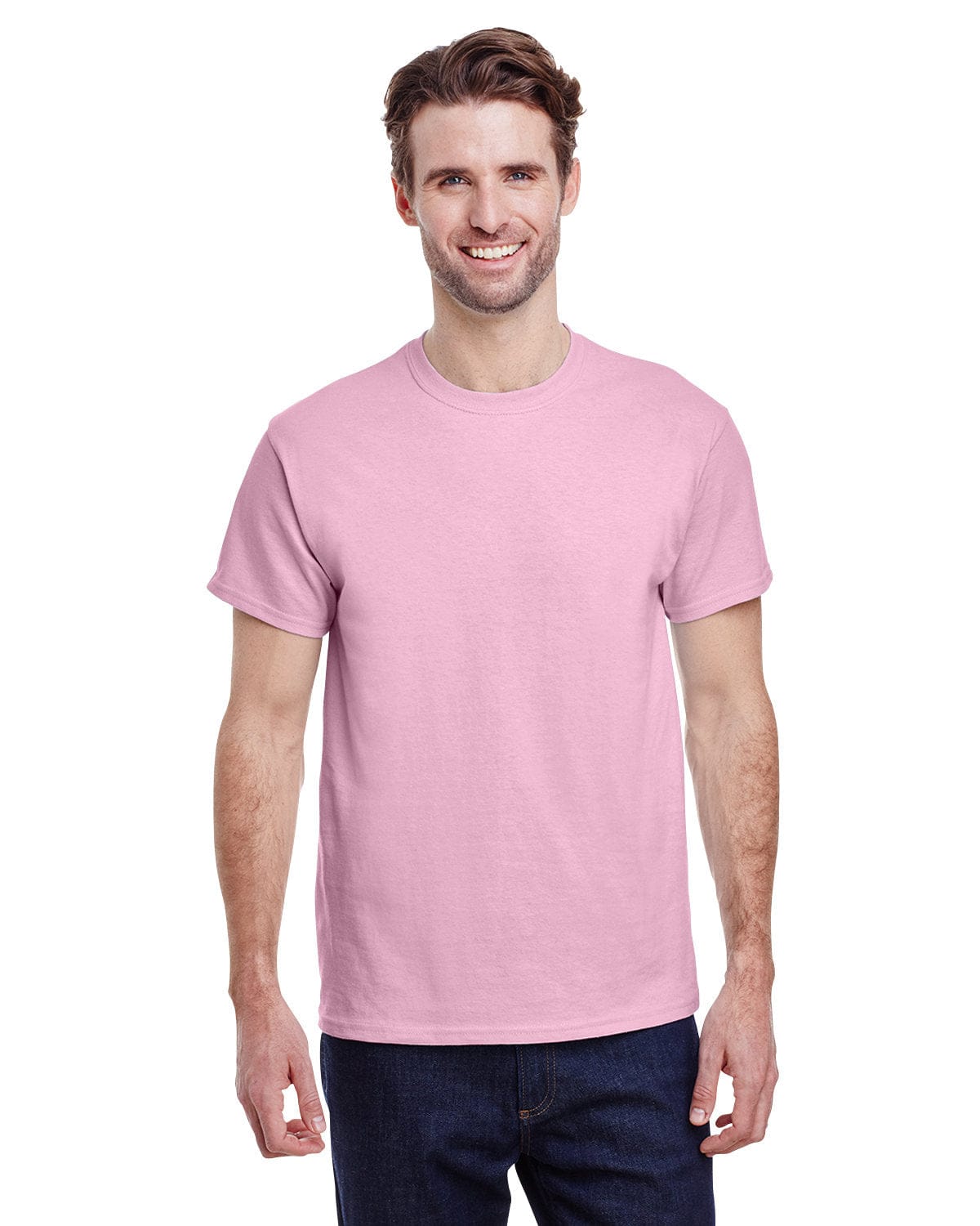 Gildan G200: Adult Ultra Cotton 6 oz. T-Shirt in Light Pink