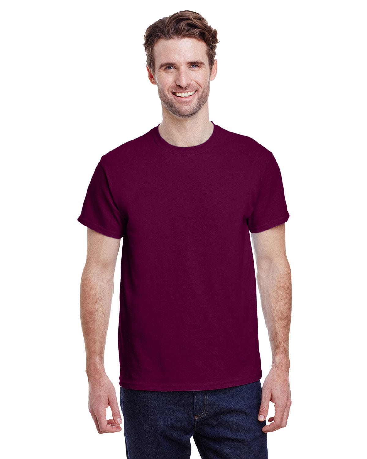 Gildan G200: Adult Ultra Cotton 6 oz. T-Shirt in Maroon