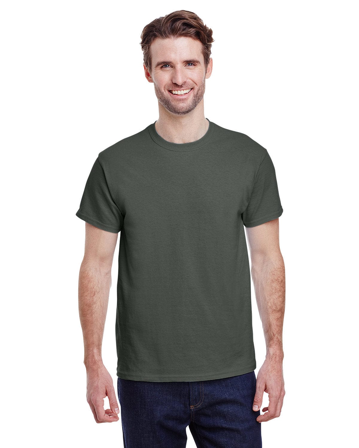 Gildan G200: Adult Ultra Cotton 6 oz. T-Shirt in Military Green