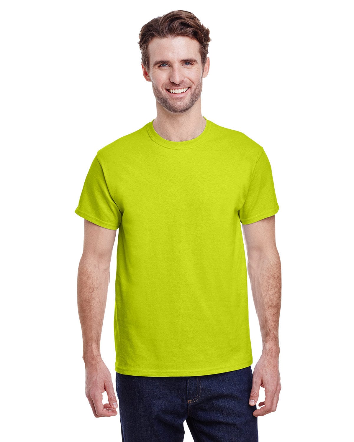 Gildan G200: Adult Ultra Cotton 6 oz. T-Shirt in Safety Green