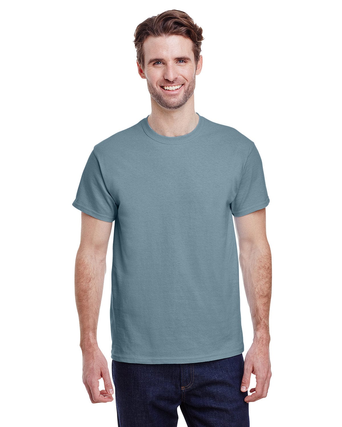 Gildan G200: Adult Ultra Cotton 6 oz. T-Shirt in Stone Blue