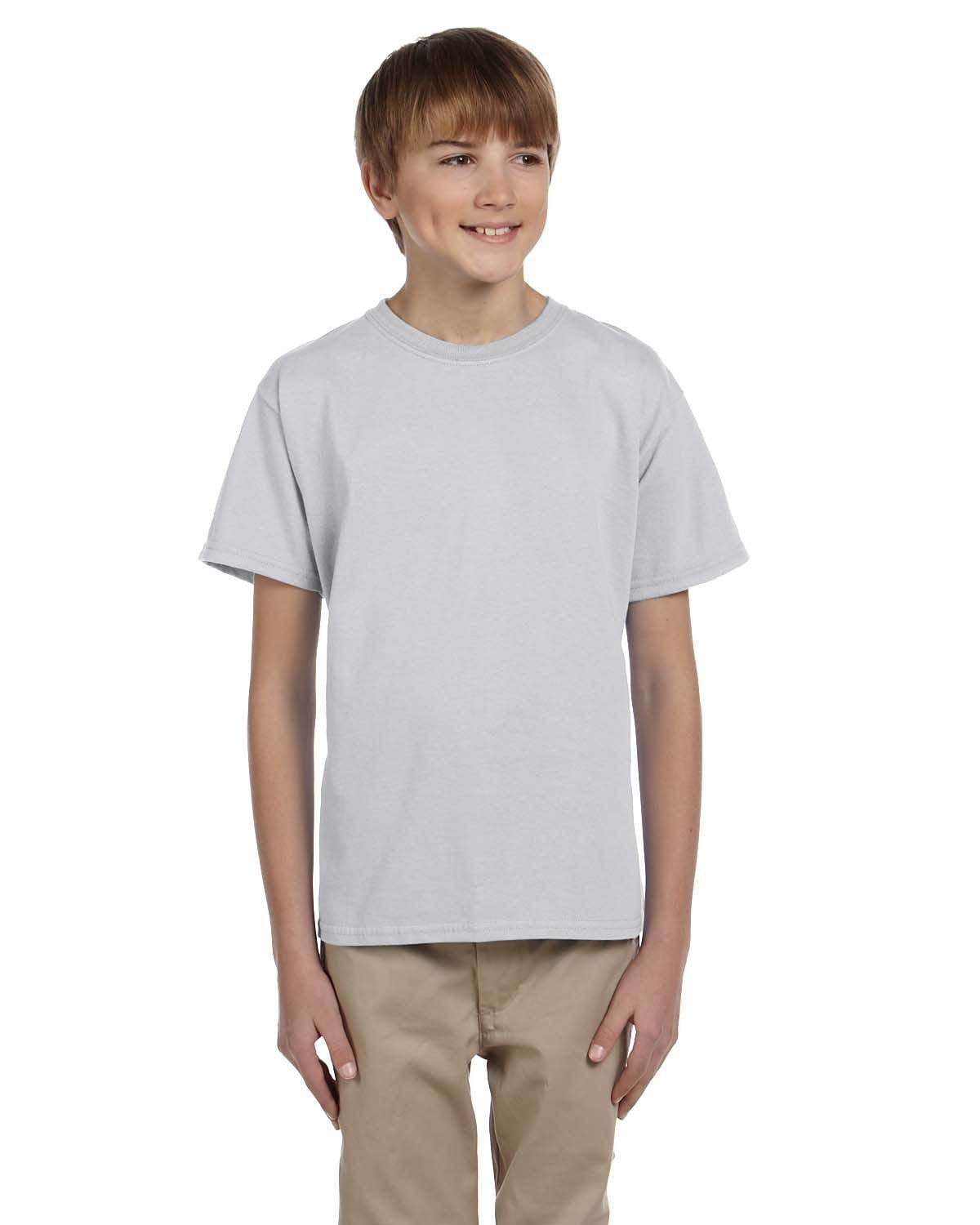 Gildan G200B: Youth Ultra Cotton 6 oz. T-Shirt in Ash Grey
