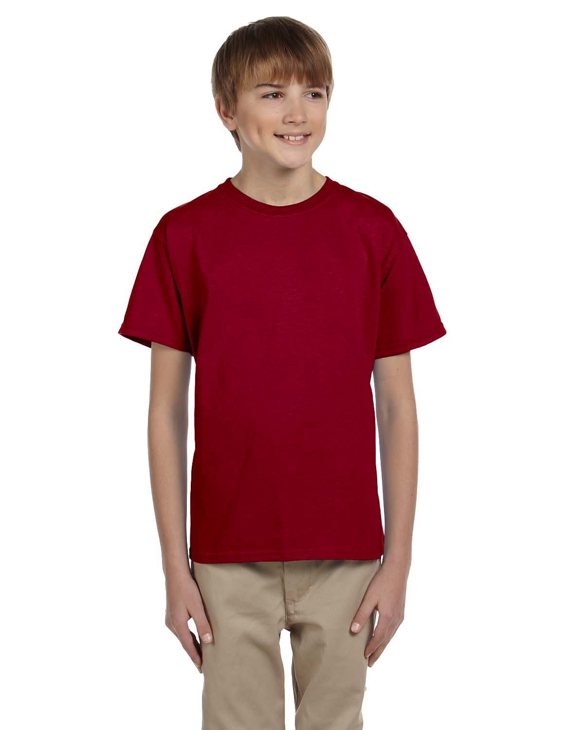 Gildan G200B: Youth Ultra Cotton 6 oz. T-Shirt in Cardinal Red